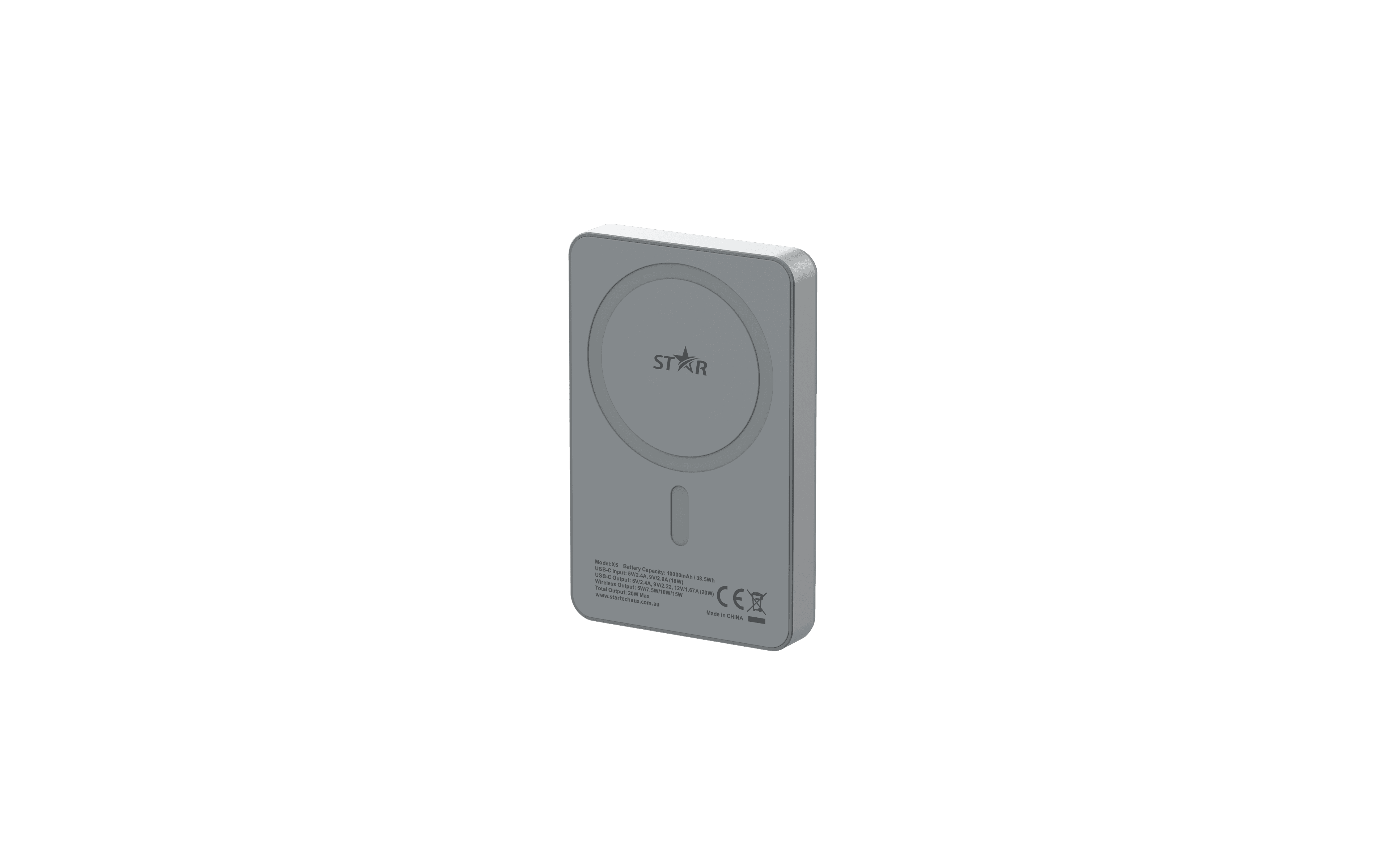 Star Power Bank X5 -10000 mAh+Magsafe-Grey