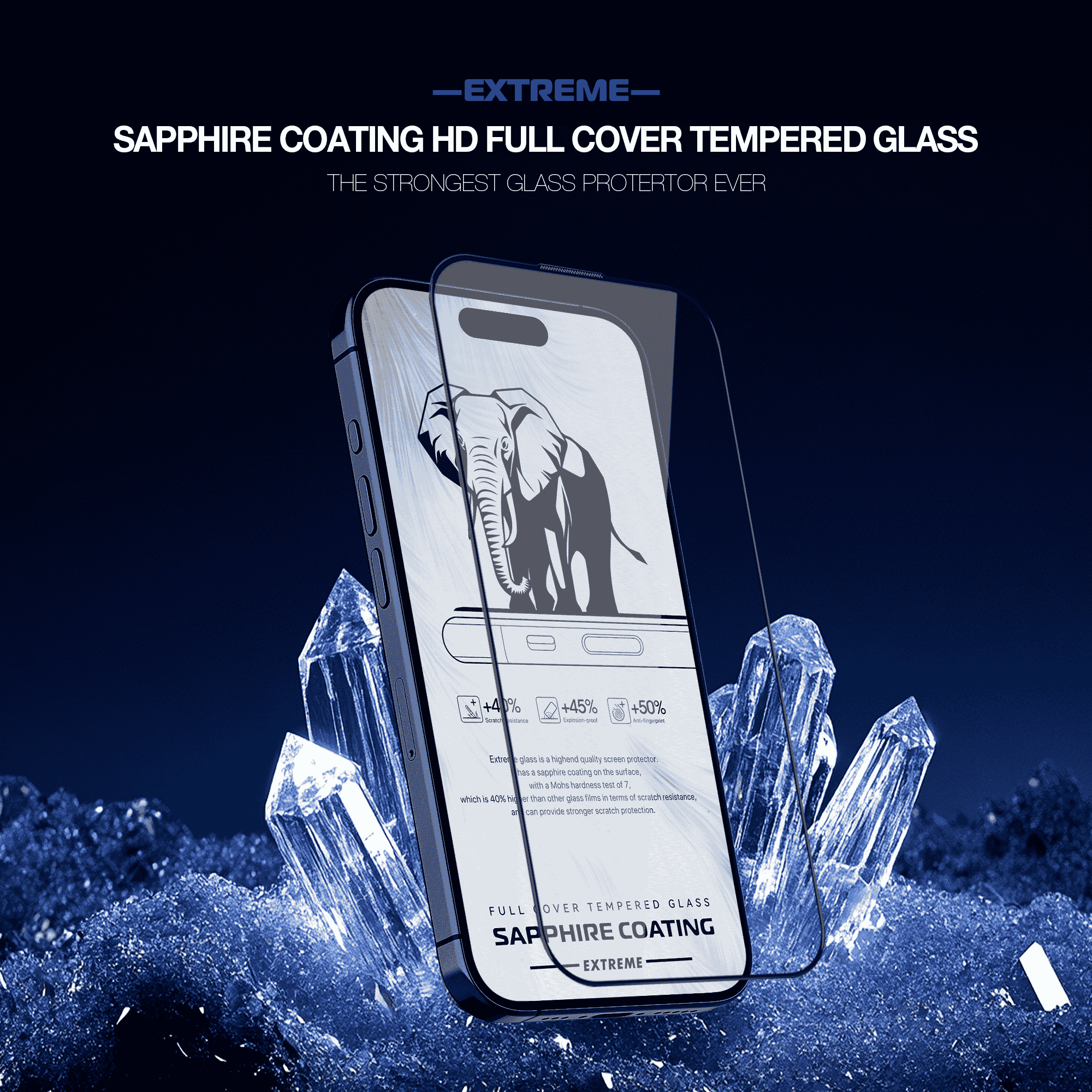 iPhone 16 Pro Max Sapphire Glass Protector